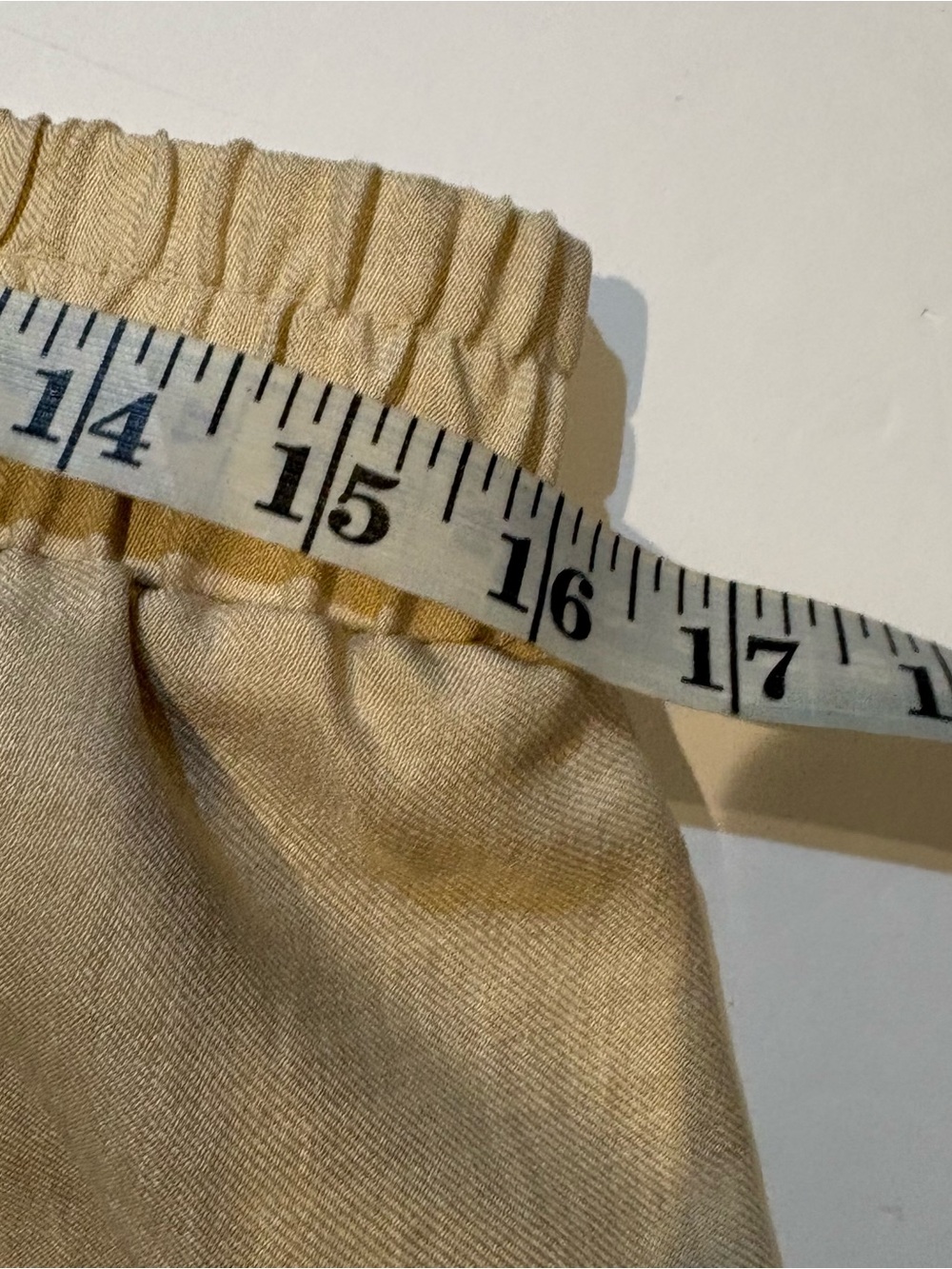 Wren Beige High-Waist Embroidered Tie-Front Shorts size M - Picture 7 of 8